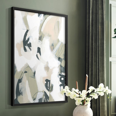Sumi Storm I Framed Print - Solid Wood