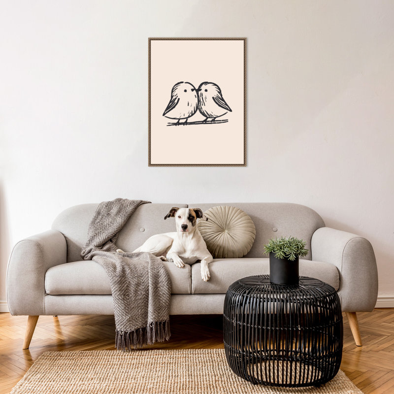 «Tiny Birds» par Treechild, reproduction d'art sur toile encadrée, H 30 po x l 23 po
