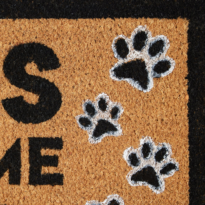 Tapis d'extérieur antidérapant Ehouse Dog Welcome People Tolerated 29 "x 17"