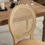 Chaise de salle à manger avec cadre en bois massif de style français-1672632075