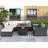 Square Steel Propane Smokeless Fire Pit Table