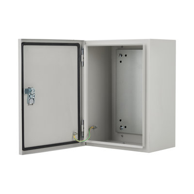 NEMA 4X/IP66 Waterproof & Dustproof Stainless Steel Tool Storage Box – 16"x12"x8" Lockable Wall-Mounted Enclosure with Mounting Plate & 2 Keys – Secure Cabinet for Indoor/Outdoor Electrical Use