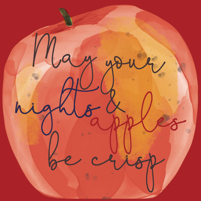 Nights And Apples - Wrapped Canvas Painting, 51cm H x 51cm W x 3.8cm D