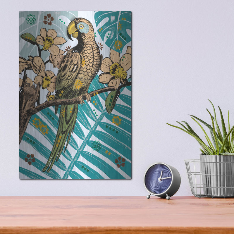 Bayou Breeze «Tropic Friends 2» par Dean Russo, art mural en métal, H 16 po x l 12 po