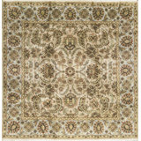 Hand-Knotted High-Quality Beige and Light Blue Area Rug