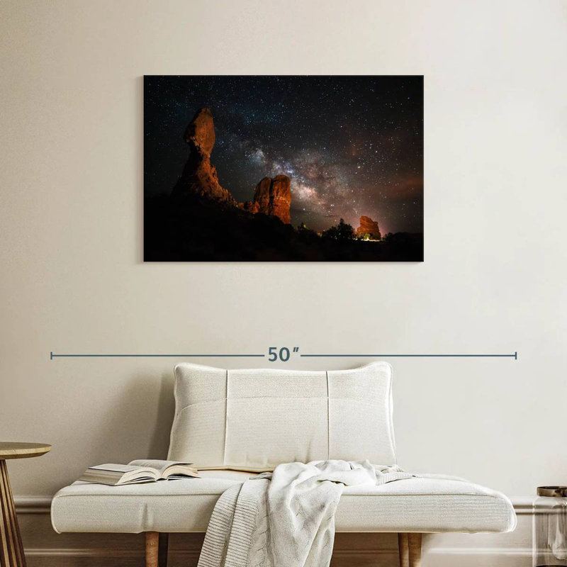 Oberle Milky Way Over Balanced Rock, 24" H x 36" W