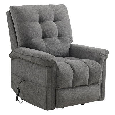 Sarely Power Motion Lift Chair in 15337-2 Ribbit Charcoal