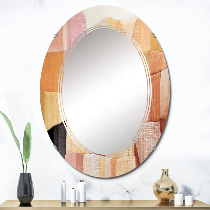 Eyron - Miroir mural moderne ovale, 36 po x 24 po
