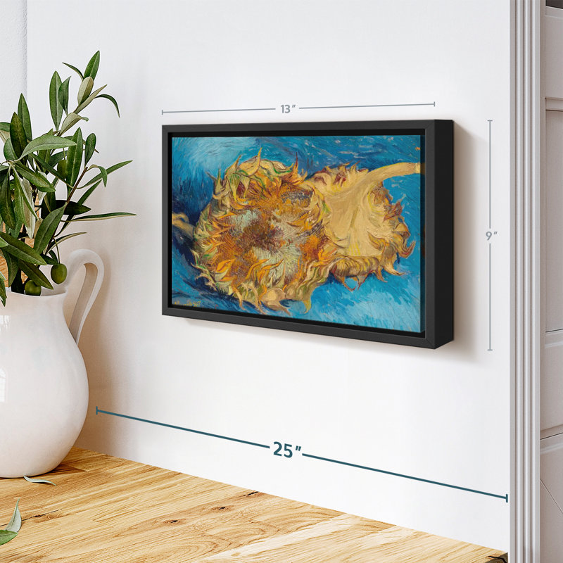 Tournesols I, reproduction sur toile, H 9 po x l 13 po