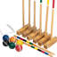 Jeu de croquet classique 23 pièces pour 6 joueurs