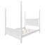 Lit à baldaquin traditionnel en bois massif avec grille horizontale-105501346-105501347