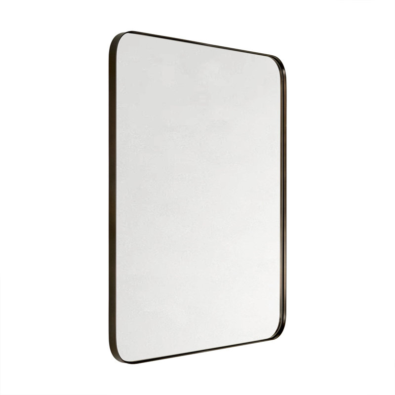 Kengston Modern & Contemporary Rectangular Bathroom Vanity Mirrors, Oil Rubbed Bronze, 40" x 24"