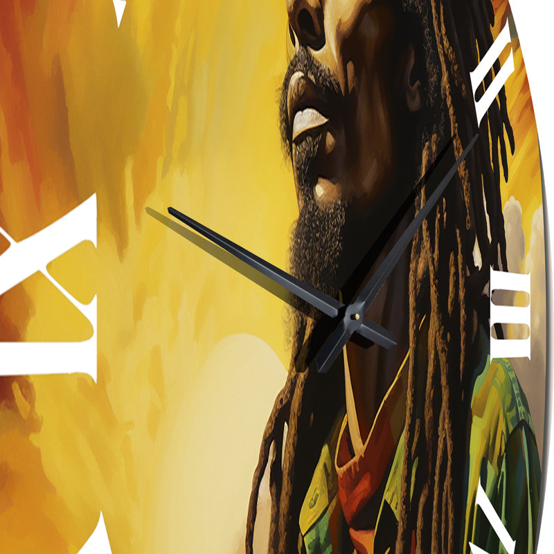 Horloge murale Reggae Tribute To Bob Marley, Moyenne