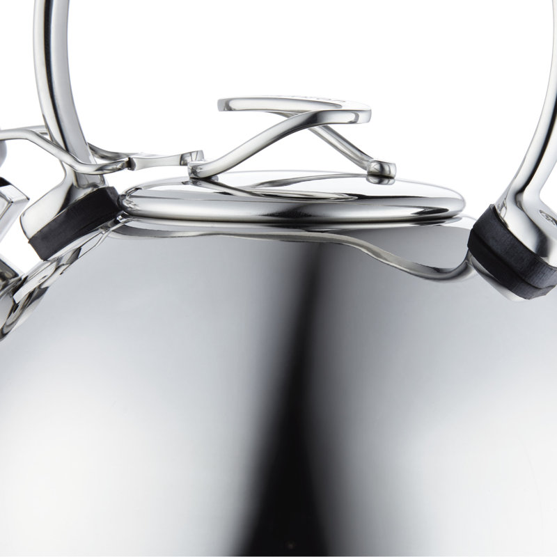 Circulon Silver Stainless Steel 2.3-Quart Whistling Teakettle