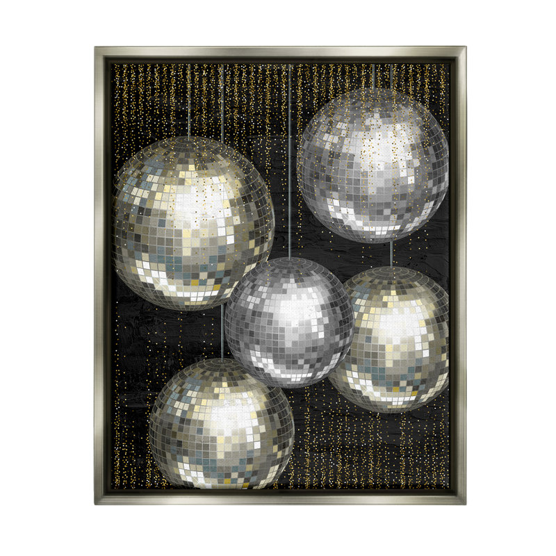 Mercer41, art rétro sur toile flottante encadrée par Kim Allen, H 21 po x l 17 po x P 1,7 po, Cadre flottant gris lustré