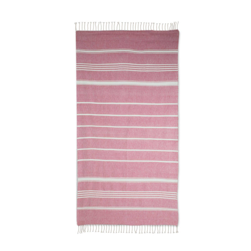 Yazmin Cotton Beach Towel, Crimson