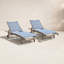 Delphi 2 Pc. Antique Wash Chaise Lounge Chairs