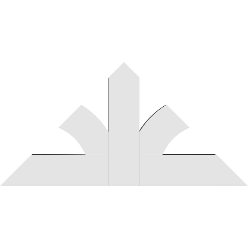 Support pour pignon en PVC de qualité architecturale Richland, H 24 po x l 48 po (pas: 12/12), P 4 po x F 6 po