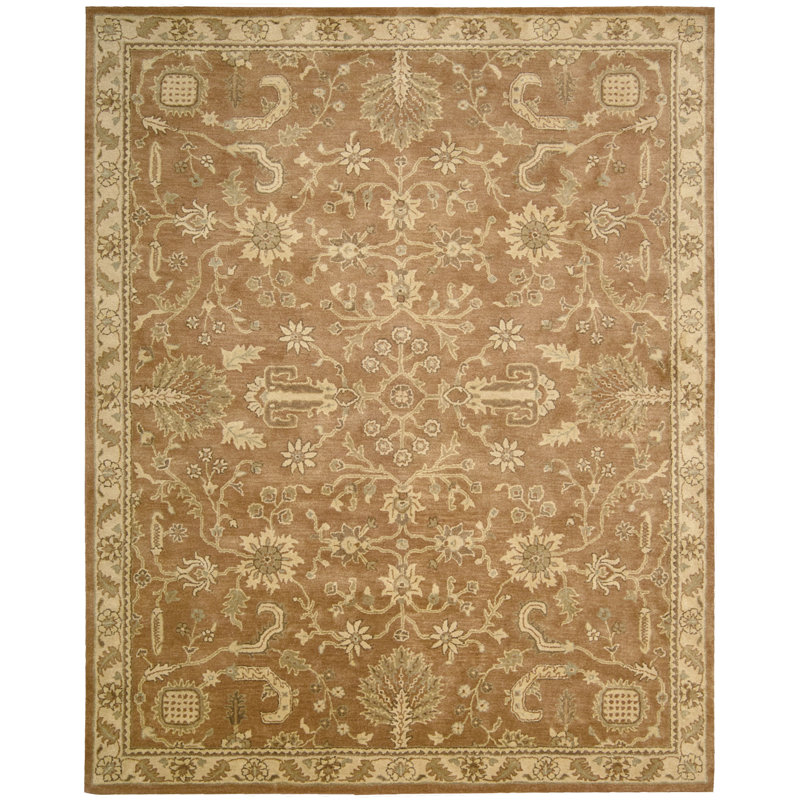 Tapis terraco en laine touffeté à la main Fullmer, Rectangle 8 pi 3 po x 11 pi 6 po