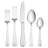 Pfaltzgraff Everyday Simplicity 53-Piece Stainless Steel Flatware Set, Service for 8