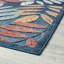 Tapis floral bleu foncé Gilda-1607122222