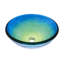 Lavabo de salle de bain vasque circulaire en verre Mare