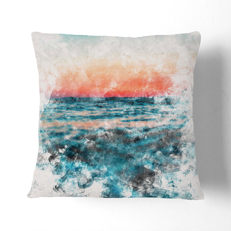 Square Cushion, Stone, 55cm H x 55cm W x 20cm D