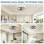 20" Crystal Ceiling Fan with Dimmable LED Light-129700343