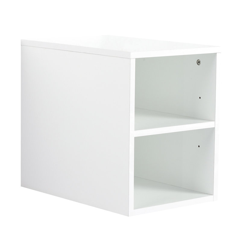 Petites tablettes de rangement murales de 12 pouces, convenant à une petite salle de bain, blanc brillant