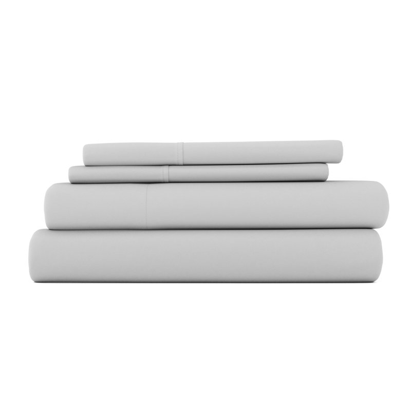 Becky Cameron 1800 Series Double-Brushed Microfiber 4 Piece Sheet Set, Twin XL Sheet Set + Fitted Sheet + 1 Pillowcase