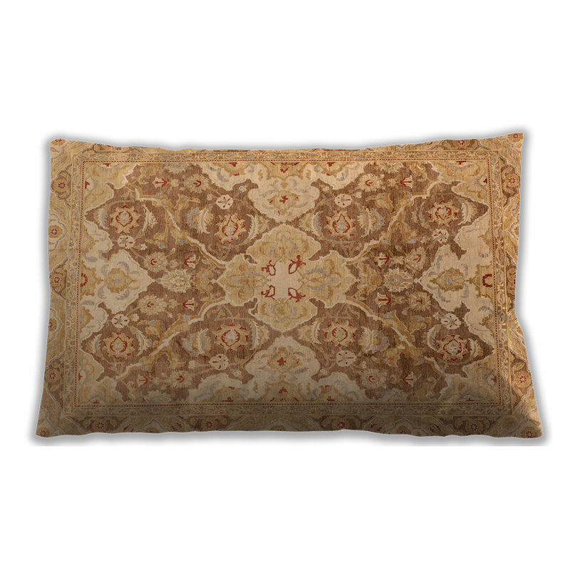 Coussin décoratif abstrait 3873, Microsuède