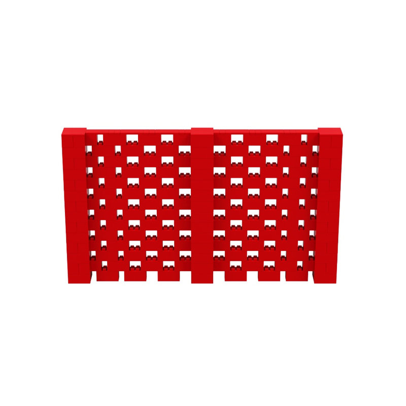 Ensemble mural Everblock, Rouge, H 84 po x l 144 po x P 12 po