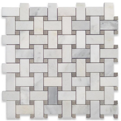 Carreau de mosaïque à mailles maillé monté en maille 12 po x 12 po