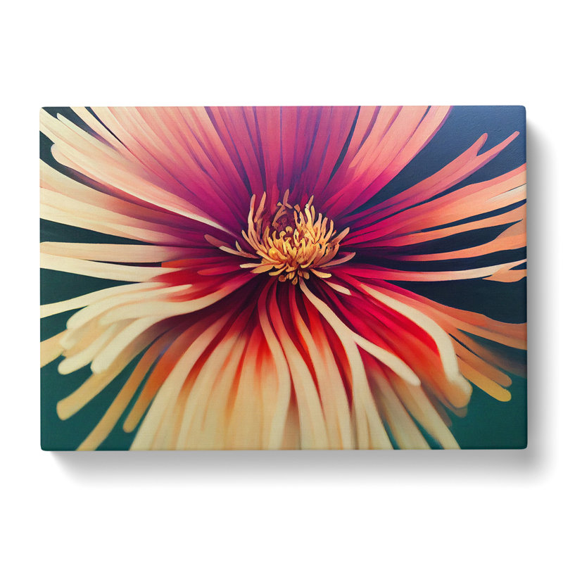 Chrysanthemum Flower Vol.2 - Wrapped Canvas Painting, 50cm H x 76cm W x 3cm D