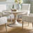 Malibu Round Solid Wood Dining Table-941821702