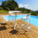Farrah Square Bar Set With 2 Barstools