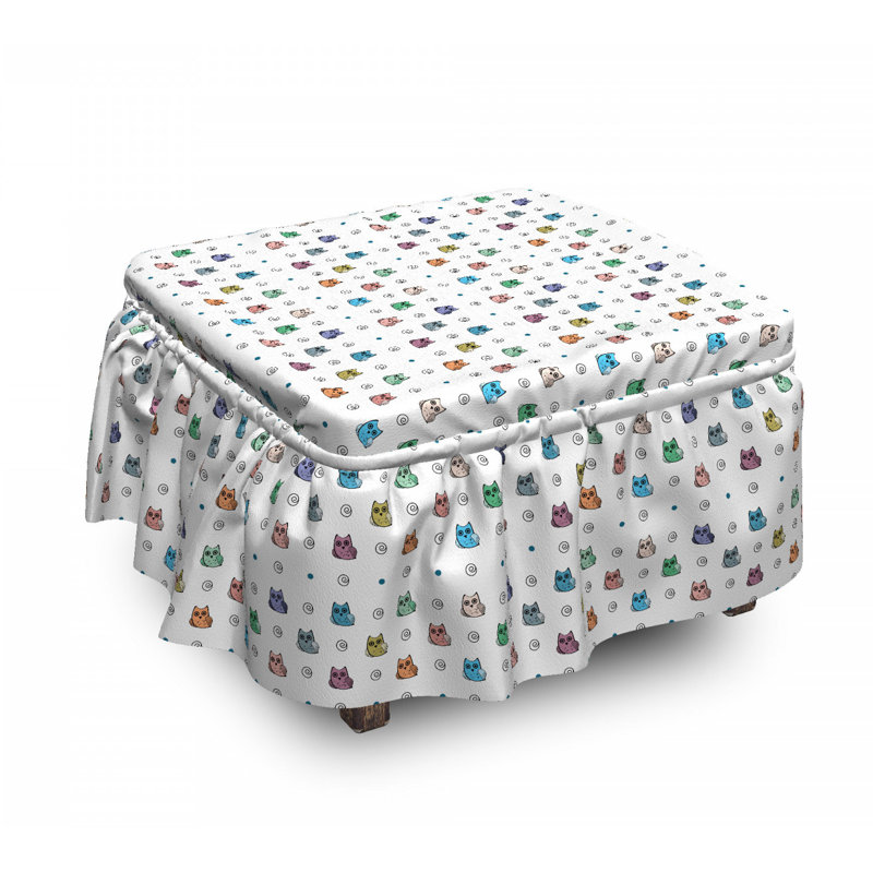 Housse pour repose-pieds de chambre de bébé owls big eyes