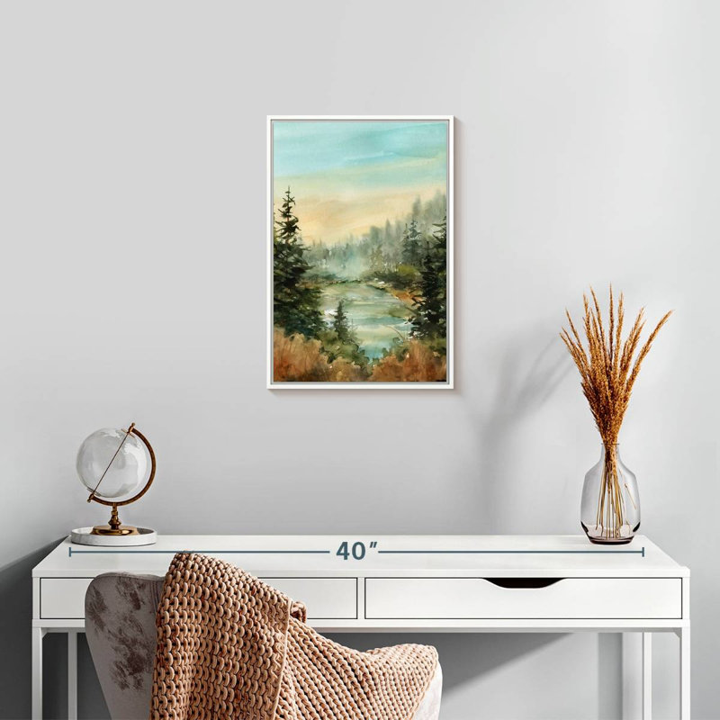 Forest Favorite Spot, Cadre flottant blanc, 13 po x 19 po