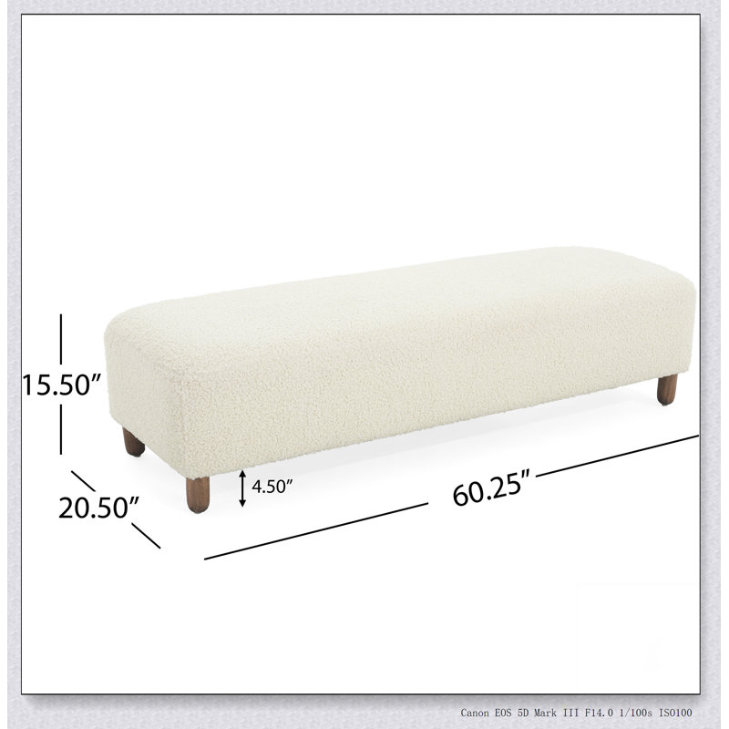 Comfortable Ottoman, White
