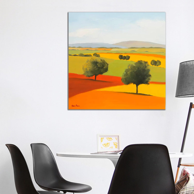 Red Tree 1 Piece Wrapped Canvas Painting, 93.98 cm H x 93.98 cm W x 3.175 cm D