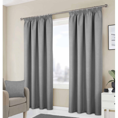 Milciades Blackout Pencil Pleat Curtain Pair