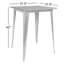 Table carrée en métal 31,5 po à hauteur de bar avec plateau rustique-789906634