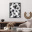 Impression florale moderne noir et blanc-1797740894