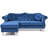Hollywood Velvet L-Shaped Sectional Reversible-50945405