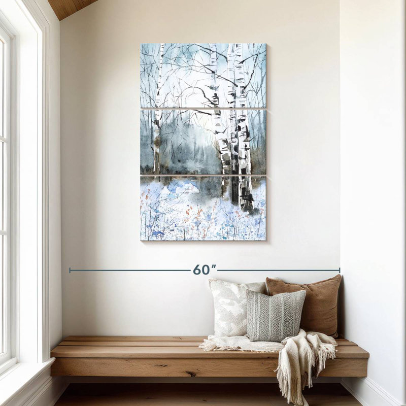 Harnek Winter Birch Grove Painting