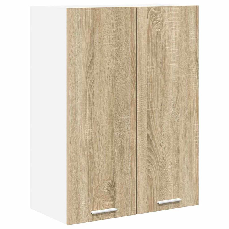 Vidaxl Hanging Cabinet With Storage Riga Artisan Oak 60 X 31 X 80 Cm, Sonoma Oak, 80cm H x 60cm W x 31cm D
