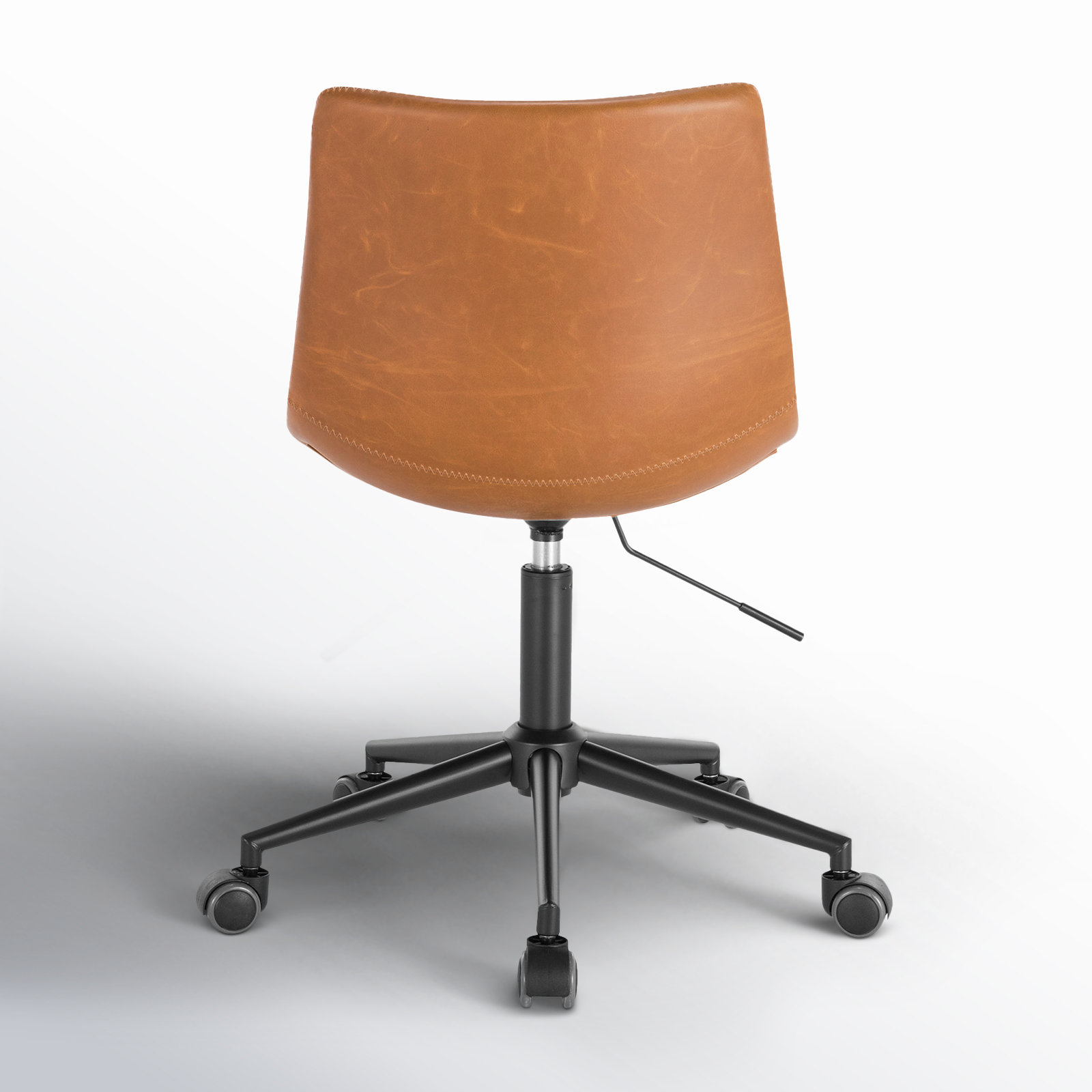 Bela Office Chair, Tan Genuine Leather