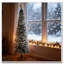 Arbre de Noël floqué avec fausse neige