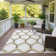 Machine Washable Indoor/Outdoor Bourkelands ACN2343 Lattice Rug