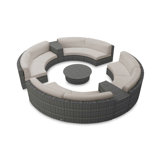 District Outdoor 7 - Piece Conversation Set